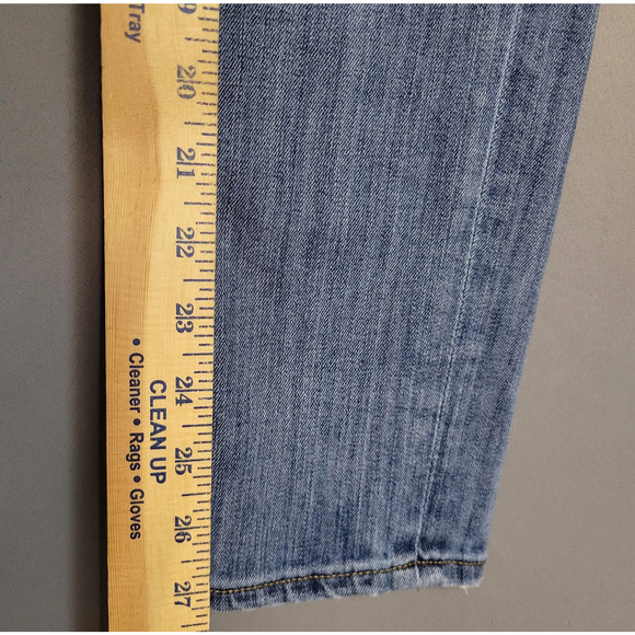 J Crew Jeans Womens 27 Ankle Light Wash Toothpick Skinny Distressed Stretch - Picture 9 of 14